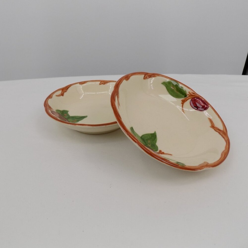 Lot of 2 Franciscan Apple 5.25" Fruit Sauce Bowl USA Backstamps Vintage